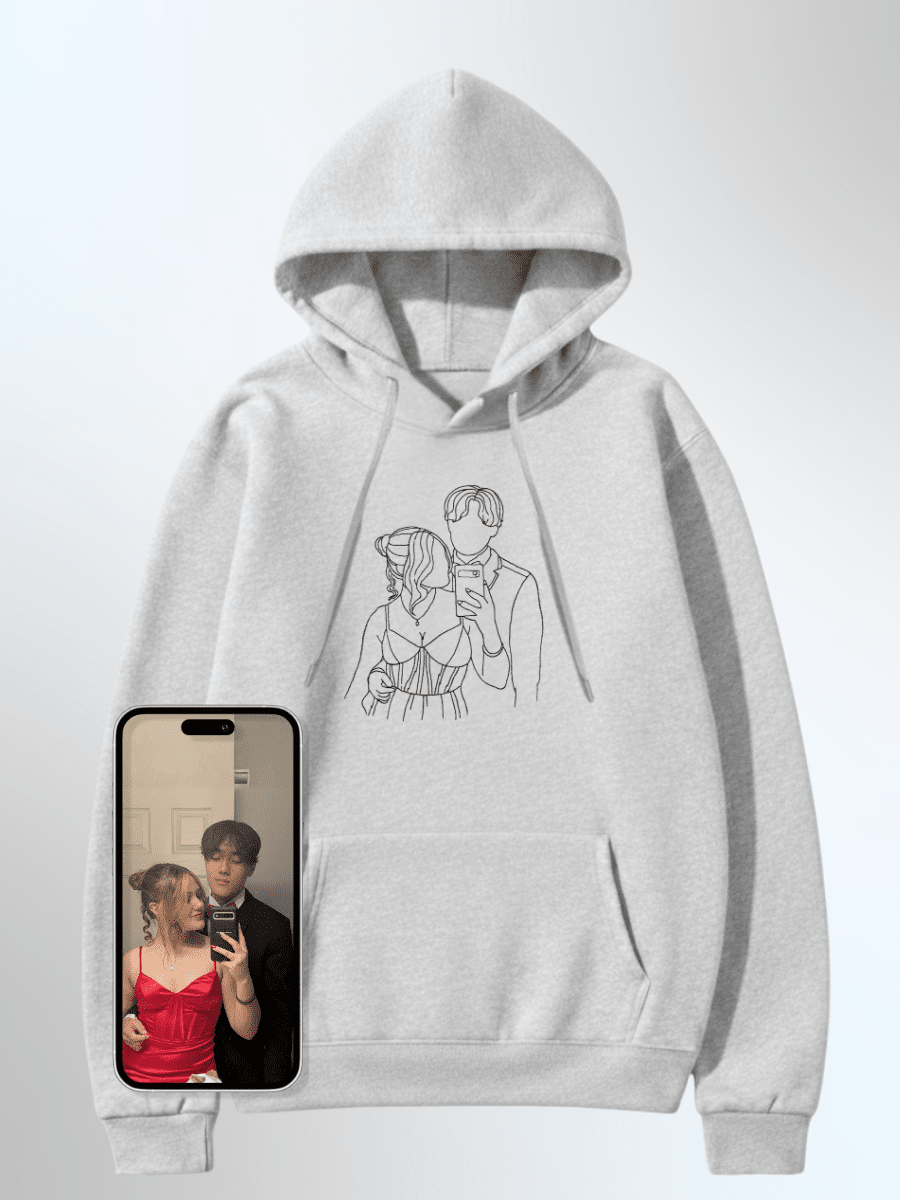 Soulmate Custom Embroidered Photo Hoodie