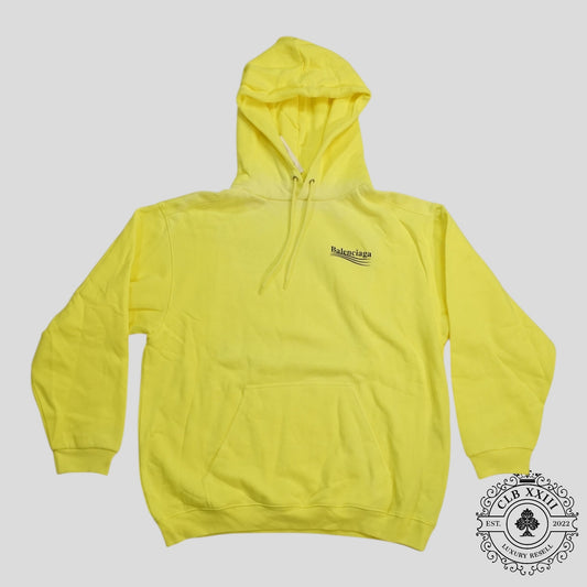 Balenciaga Campaign Hoodie in Neon Green
