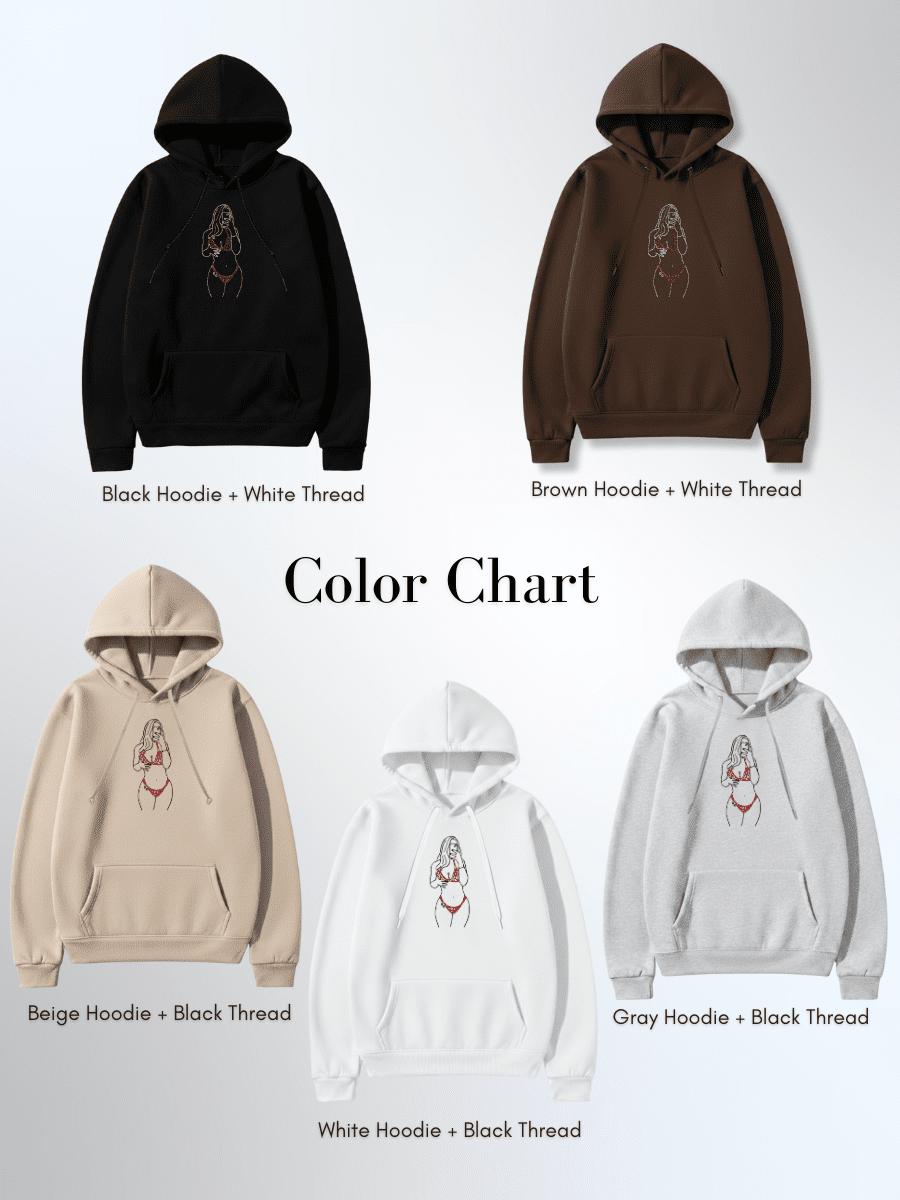 Spicy Custom Embroidered Photo Hoodie