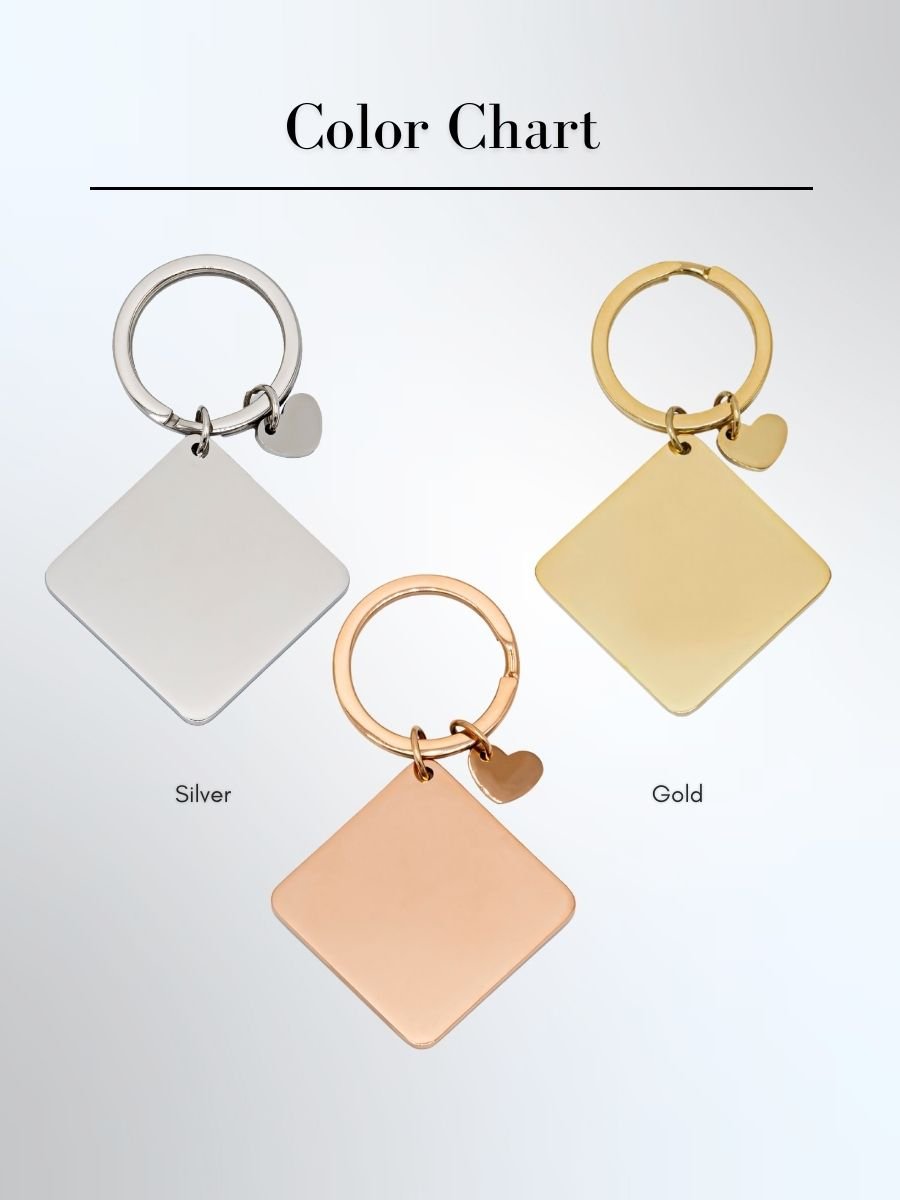 Memorial Custom Engraved Photo Keychain