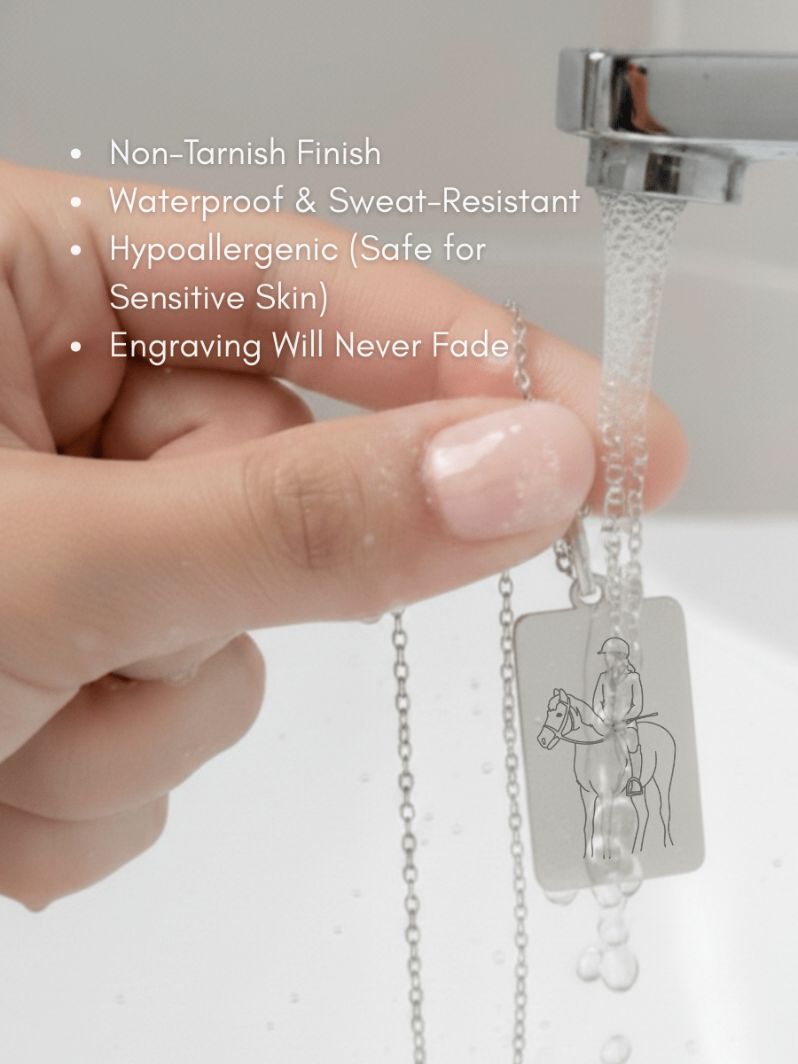 Pet Photo Engraved Tag Necklace