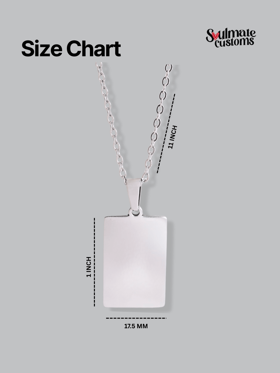 Pet Photo Engraved Tag Necklace