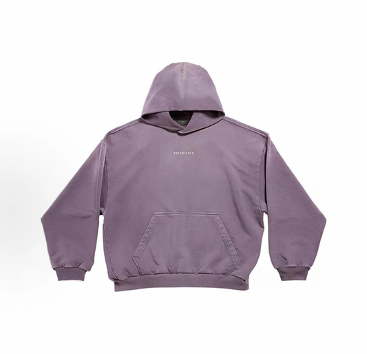 Balenciaga Reverse Logo Hoodie Unisex Dusty Purple