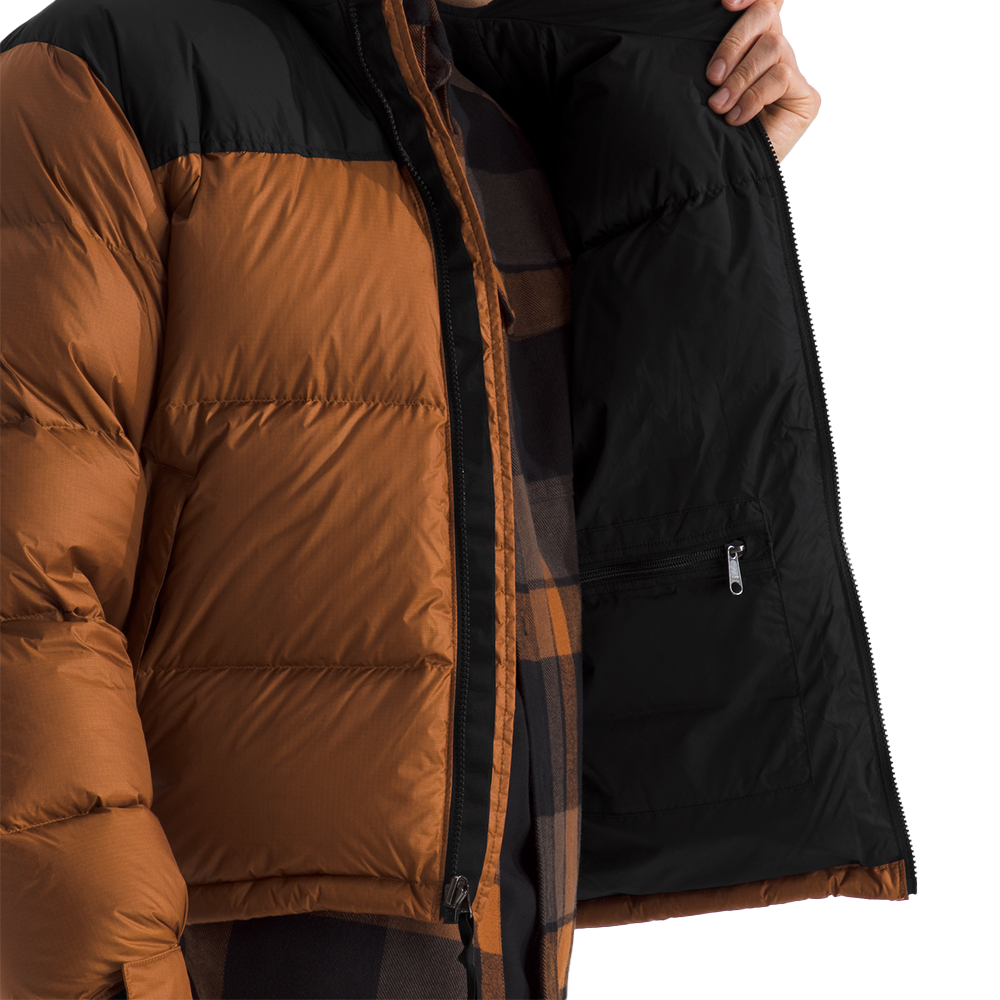 1996 Retro Nuptse Jacket 'Burnt Umber TNF Black'