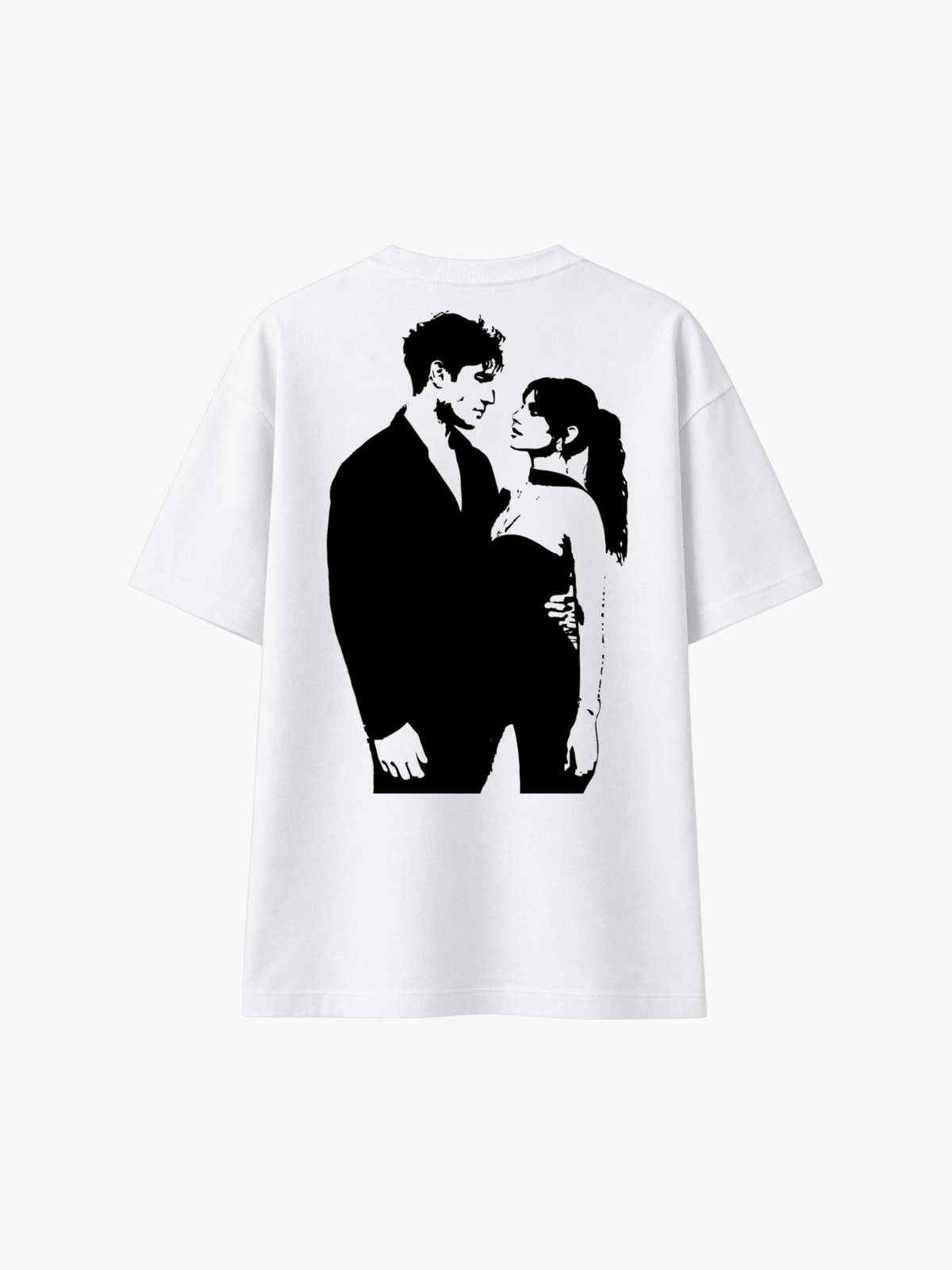 Couple Silhouette Custom Photo Shirt