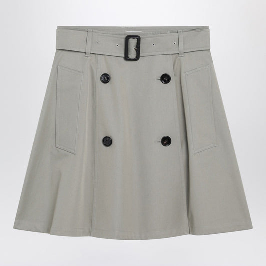Burberry - Beige trench mini skirt in gabardine